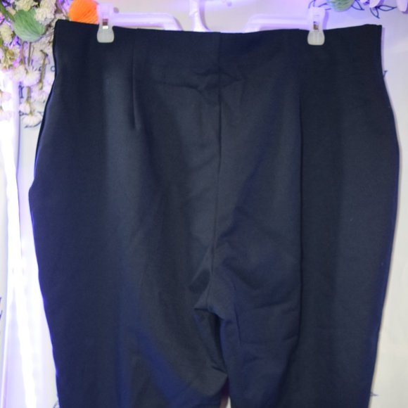 The Avenue Navy Side Zip Slacks Size 26 - Picture 6 of 8